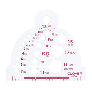 Clover Knitting Needle Gauge