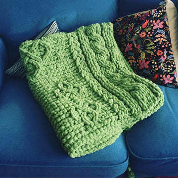 Celtic Shamrock Clover Blanket