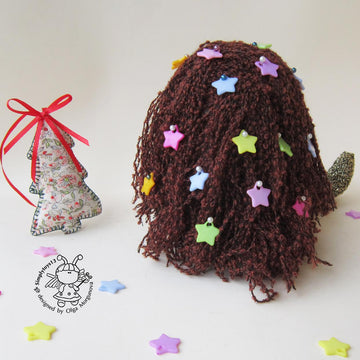 Doll  in the Christmas Tree dress