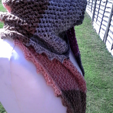Shawl of Spikes Knitting Pattern