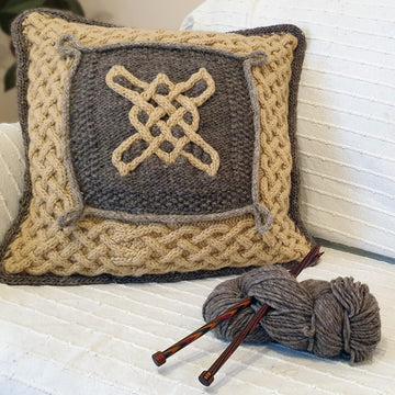Avalon Celtic cables cushion cover