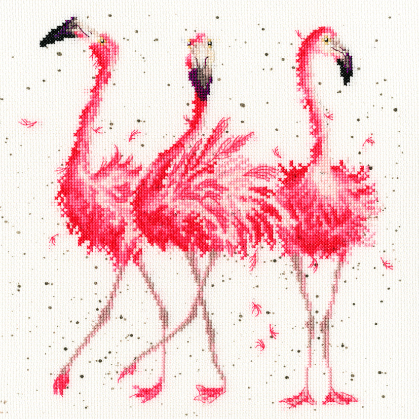 Bothy Threads Pink Ladies Cross Stitch Kit - 26cm x 26cm