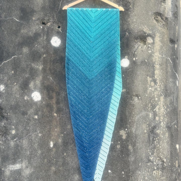 A mermaid's tail shawl