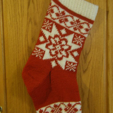 Selbu Roses Christmas Stocking