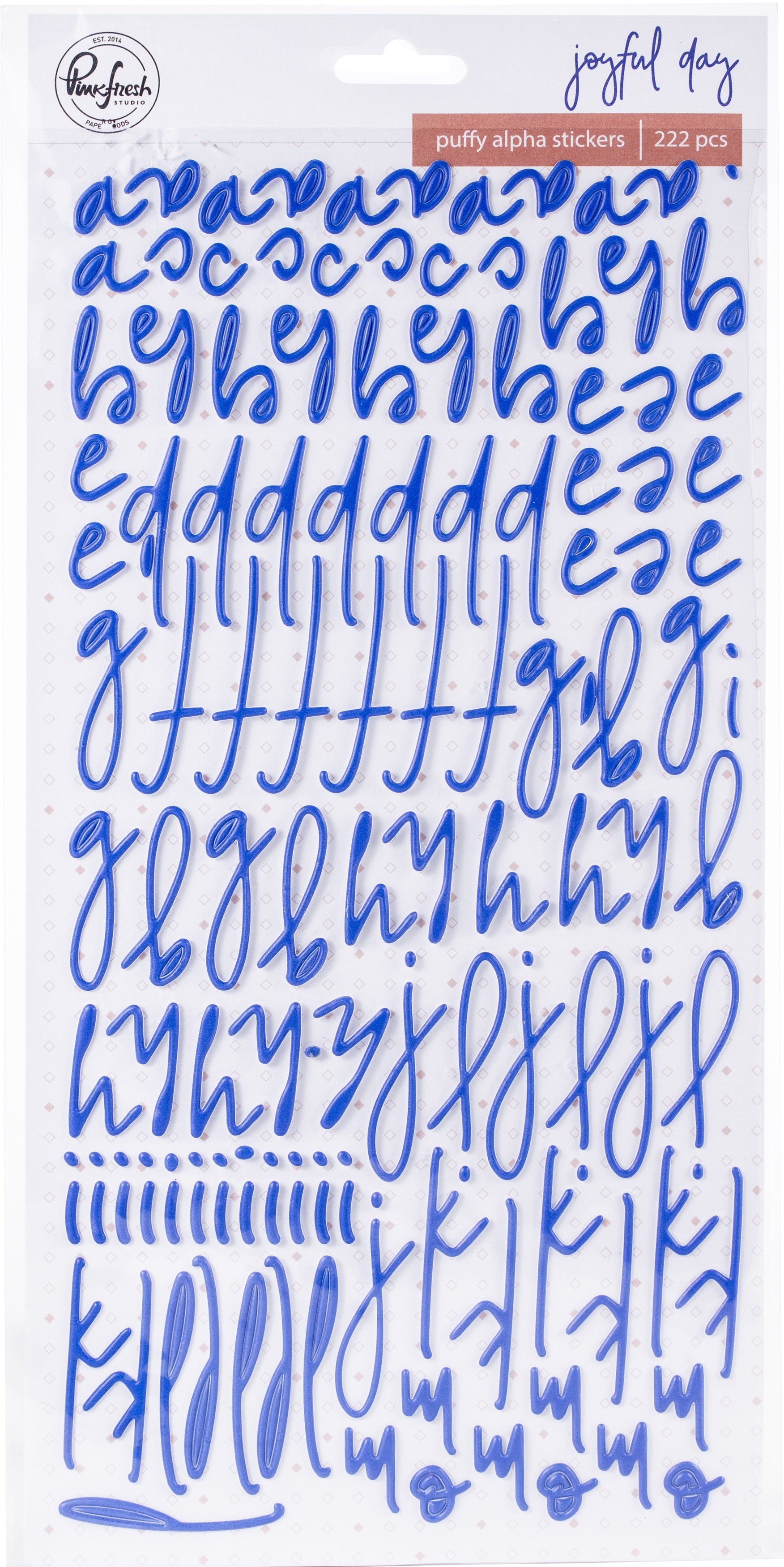Pinkfresh Studio PinkFresh Puffy Alpha Stickers - Joyful Day, 222/Pkg