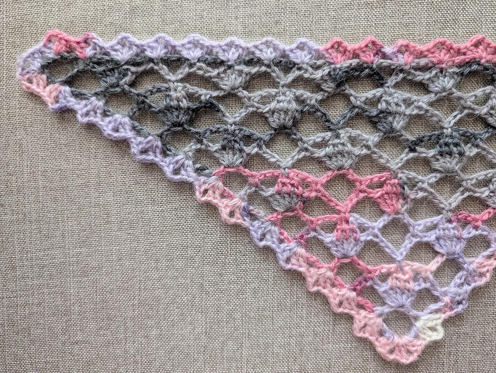 Crochet Bandana/Shawl Pattern/Chart #77