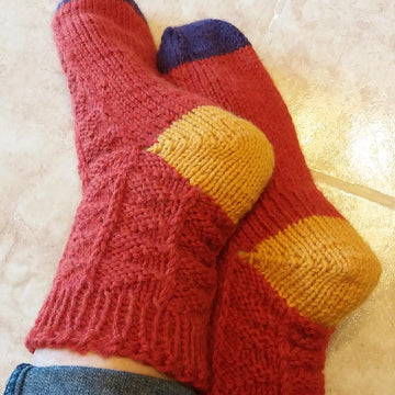 Pumpkin Scrappy Socks