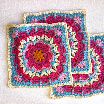 Twisted Crazy Daisy 9inch Square