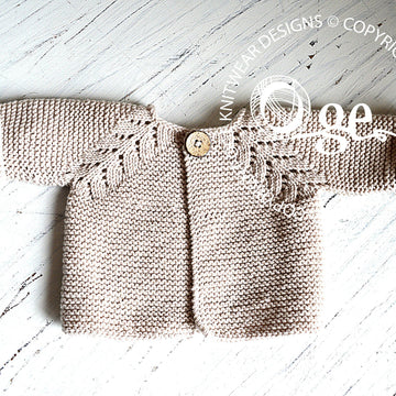 Norwegian Fir Top Down Cardigan - P109