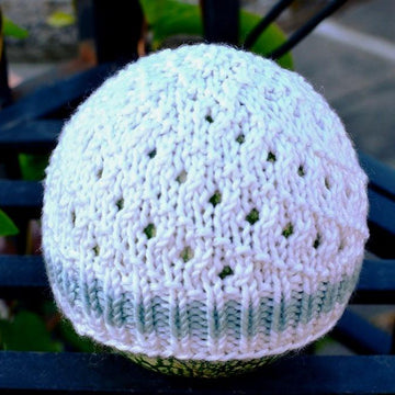 Diagonal Lace Baby Hat