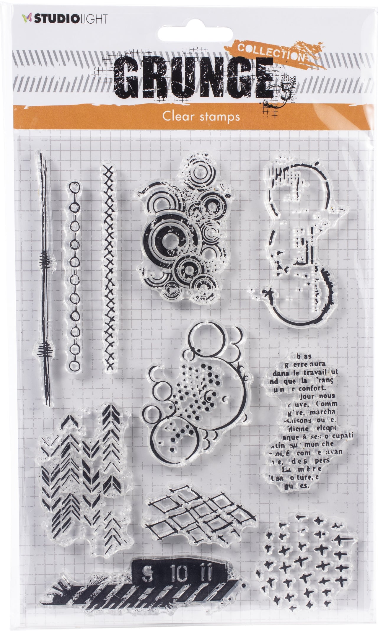 Studio Light Grunge 3.0 Collection A5 Stamp - NR. 409