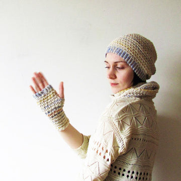 Pearl Stitch Hat&Mitts