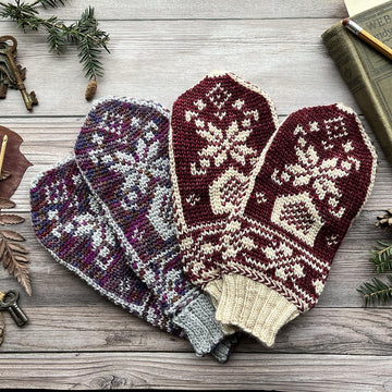 Fair Isle Windmill Mittens
