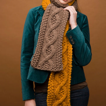 Mixed Message Scarf in Lion Brand Wool-Ease Thick & Quick - 90023AD