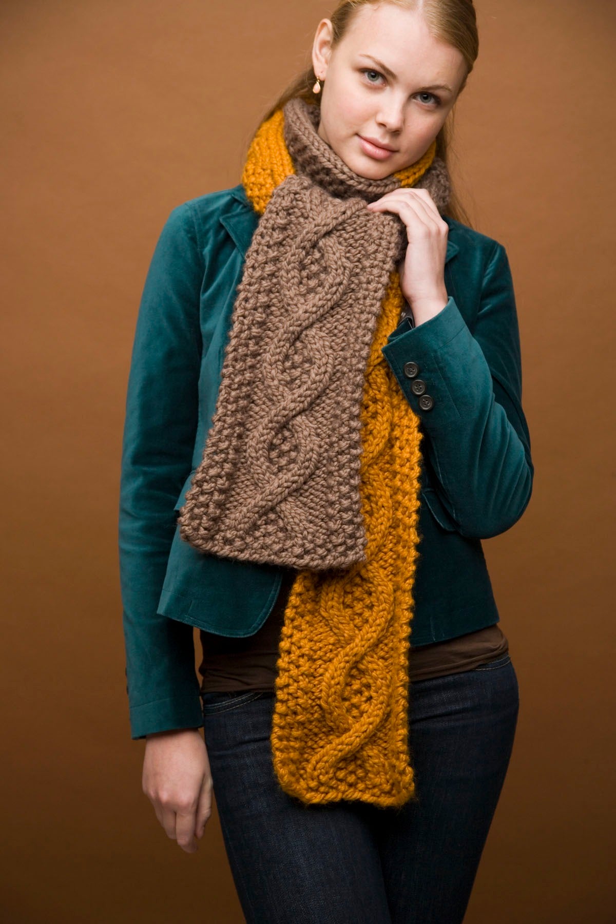 Mixed Message Scarf in Lion Brand Wool-Ease Thick & Quick - 90023AD