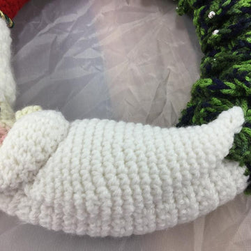Santa and Christmas Tree Wreath