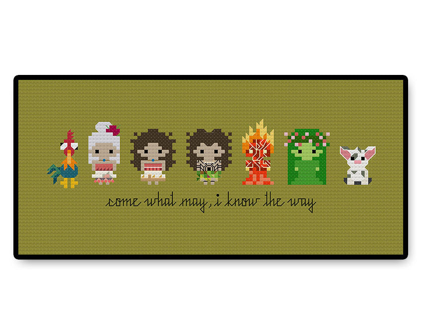Moana Bite Size - PDF Cross Stitch Pattern