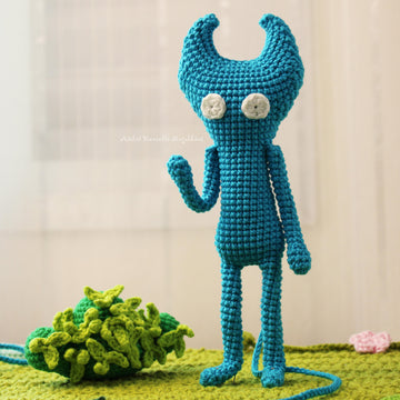 Blue Yarny (from Unravel) – Amigurumi Fanart Pattern (Digital PDF)