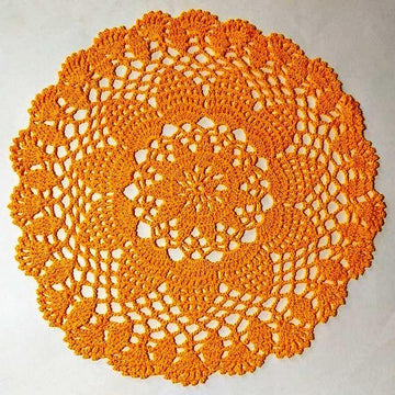 Yellow doily