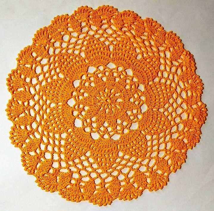 Yellow doily