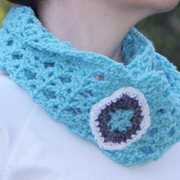 Diamond Lace Infinity Scarf for Girls and Ladies