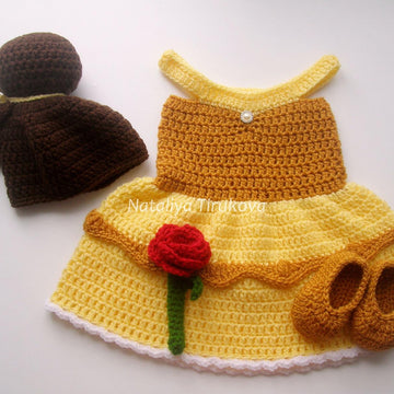Princess Belle Hat and Dress Outfit