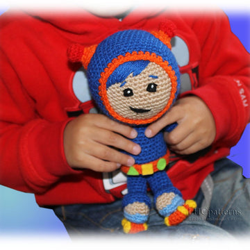 Crochet Boy Doll Pattern, Geo Team Umizoomi Crochet Pattern, Team Umizoomi Boy Pattern, Team Umizoomi Character Crochet Pattern