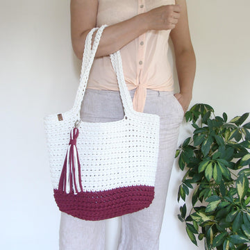 Crochet Medium Tote Bag
