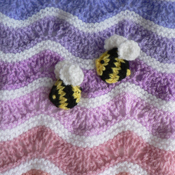 RAINBOW RIPPLES Buggy Blanket
