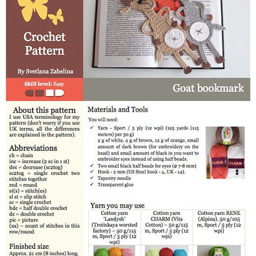 063 Goat Bookmark