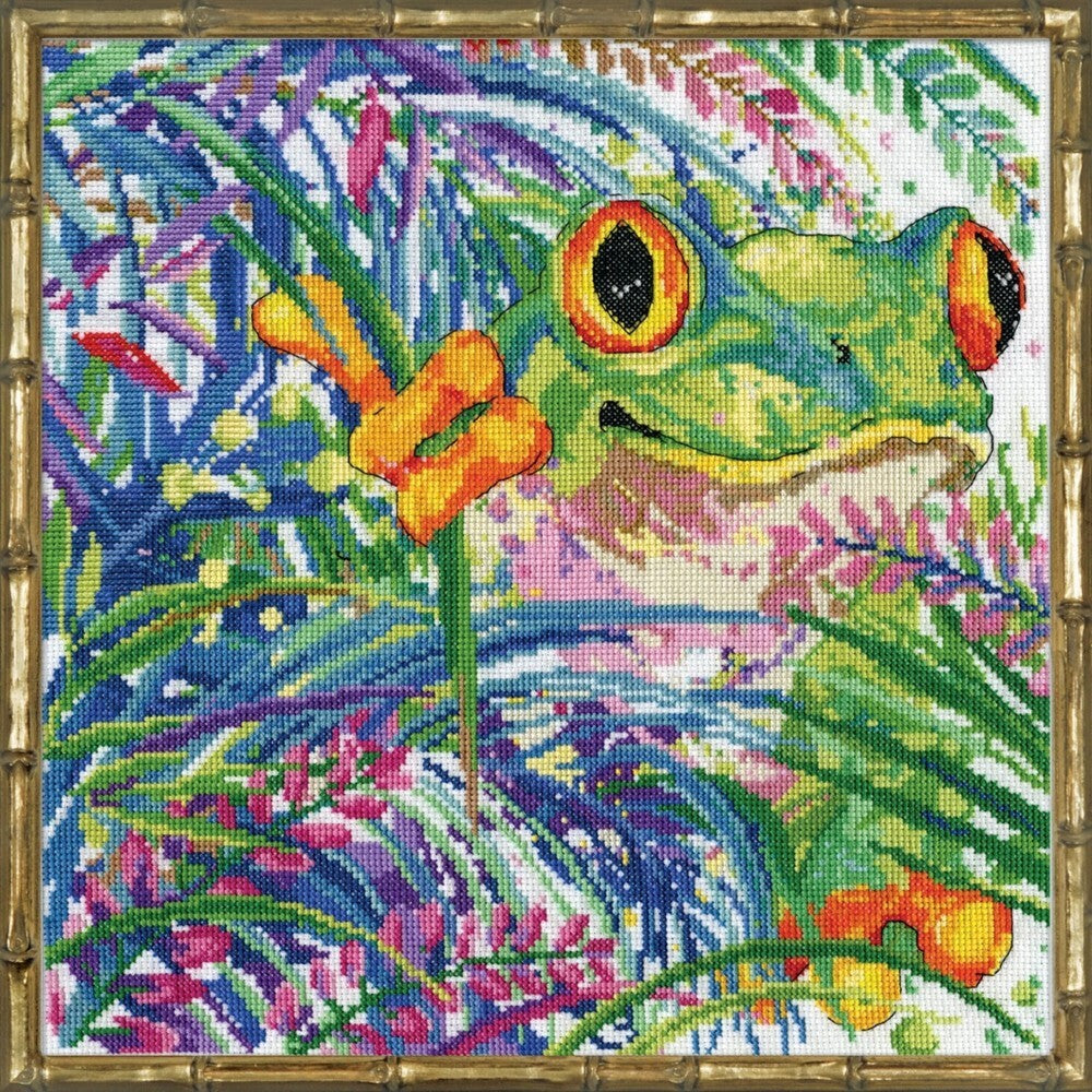 Design Works Tree Frog Cross Stitch Kit