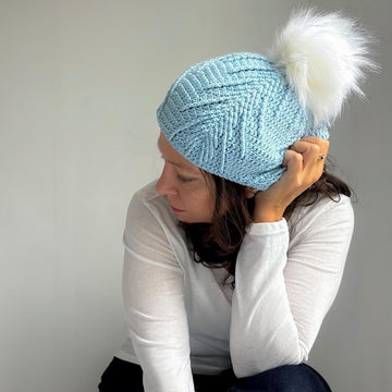Falling pines slouchy beanie