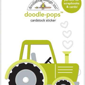Doodlebug Doodle-Pops 3D Stickers - Trusty Tractor