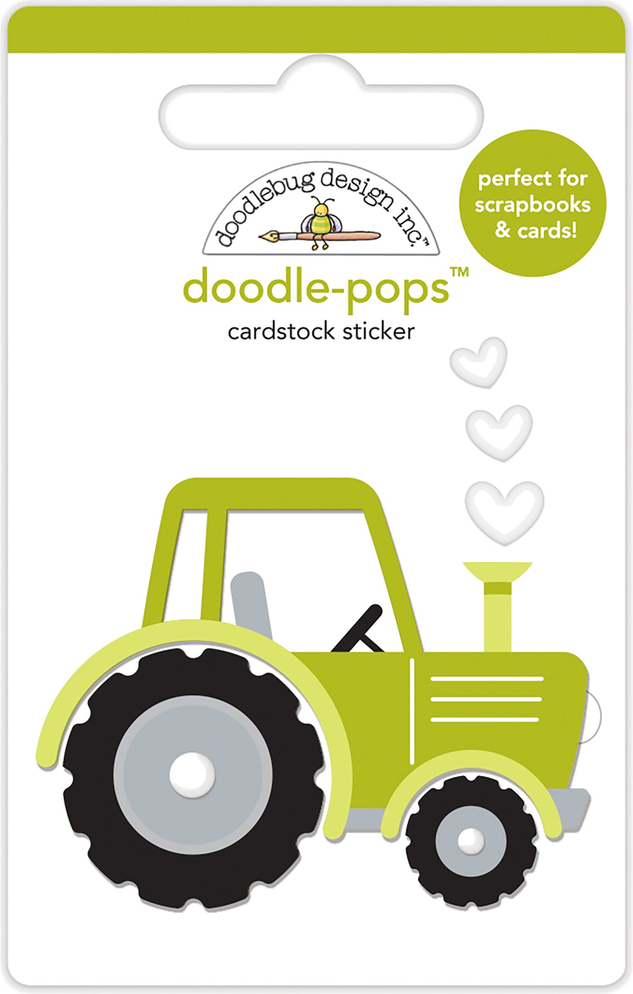 Doodlebug Doodle-Pops 3D Stickers - Trusty Tractor