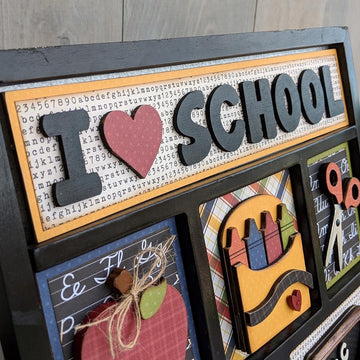 Foundations Decor Shadow Box Kit - School