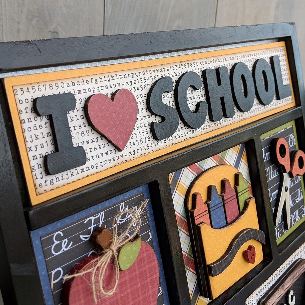 Foundations Decor Shadow Box Kit - School