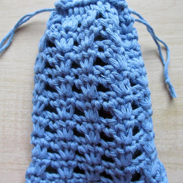 Tunisian Lacy Shells Bag