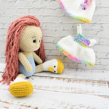Amigurumi unicorn doll