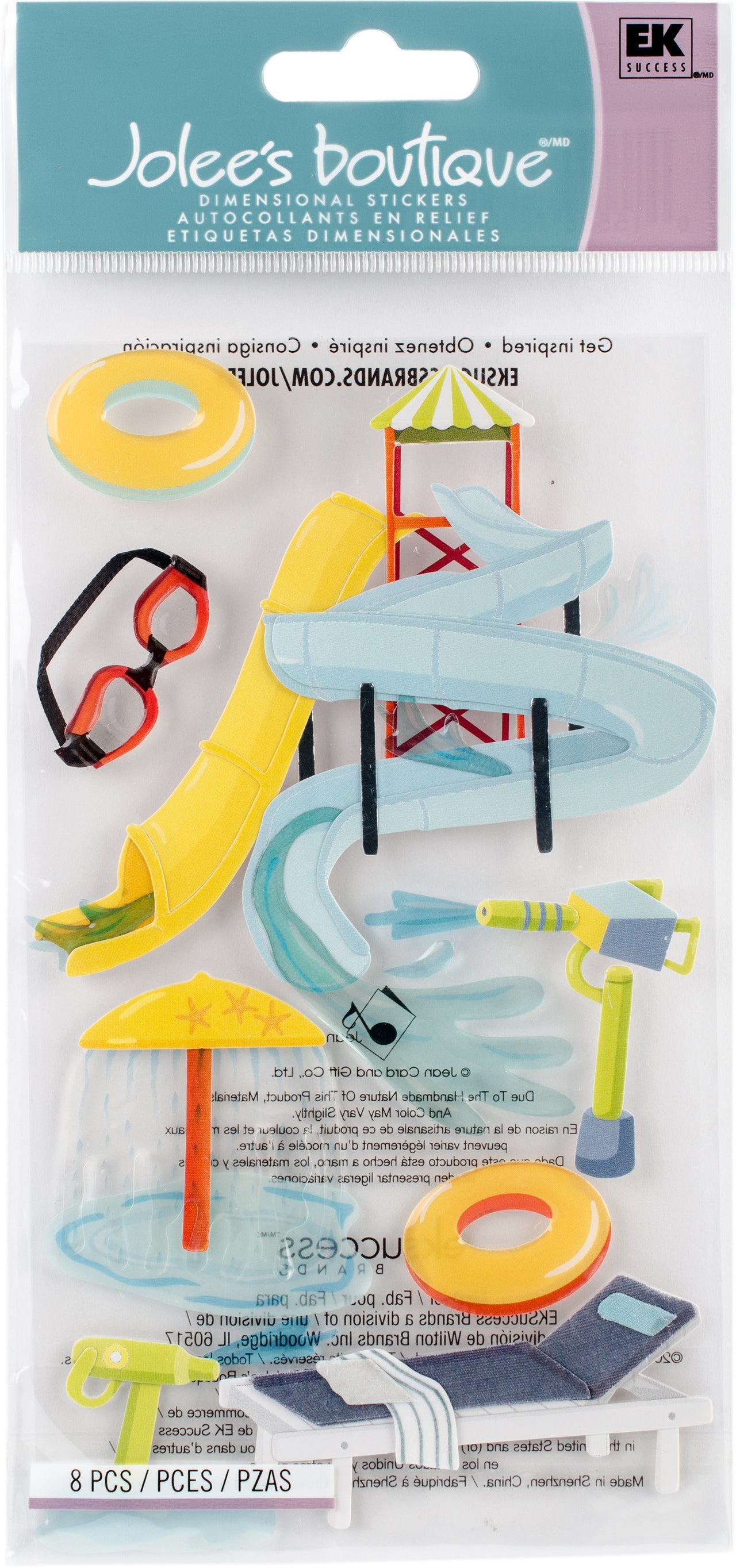 Jolee's Le Grande Dimensional Stickers - Water Park