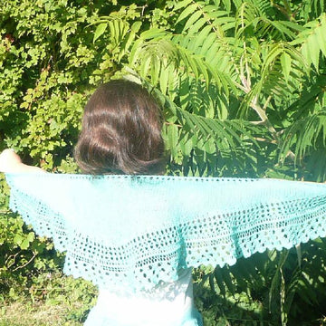 Talmont - a lacy crescent shaped shawlette