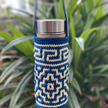 Purple Mosaic Bottle Holder