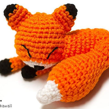 Mini Sleepy Fox Amigurumi