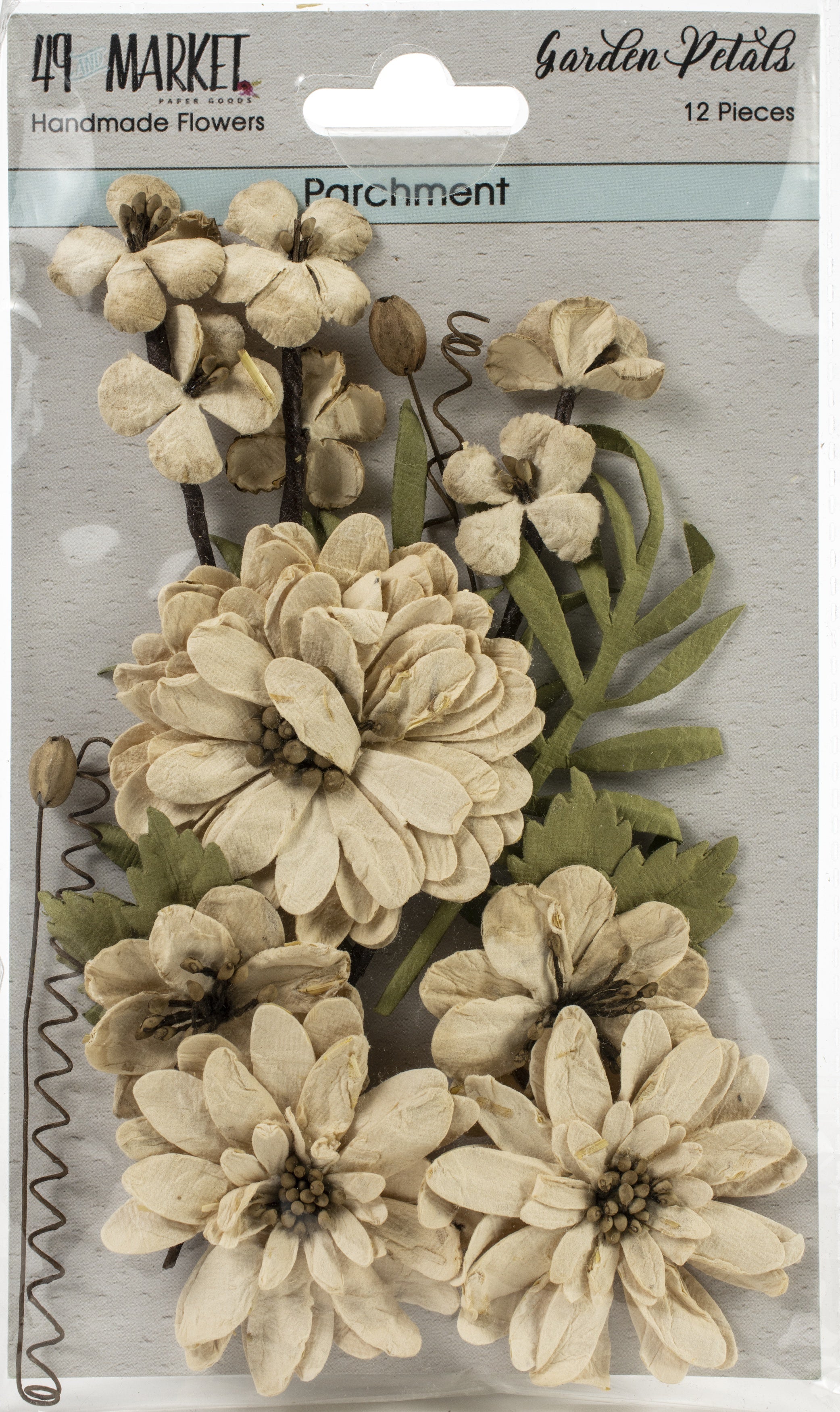49 And Market Garden Petals 12/Pkg - Parchment