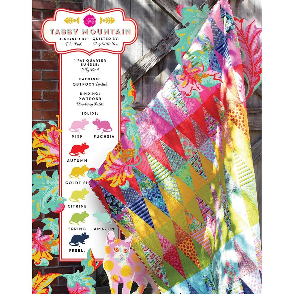 Tula Pink Tabby Mountain Quilt - Downloadable PDF