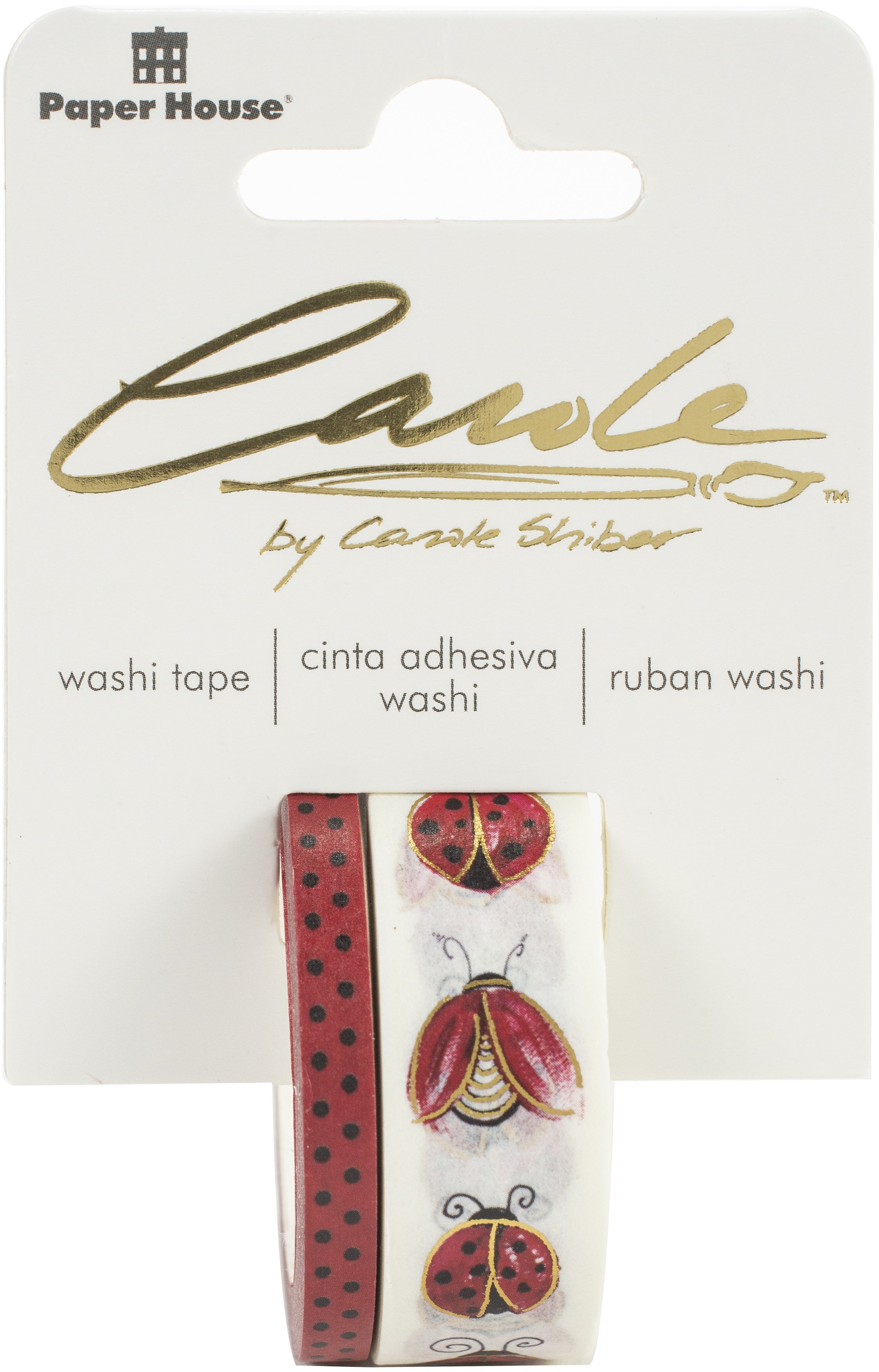 Paper House Washi Tape 2/Pkg - Ladybugs