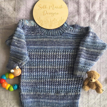 Walter Child's Jumper Knitting Pattern 6 months-4 years approx