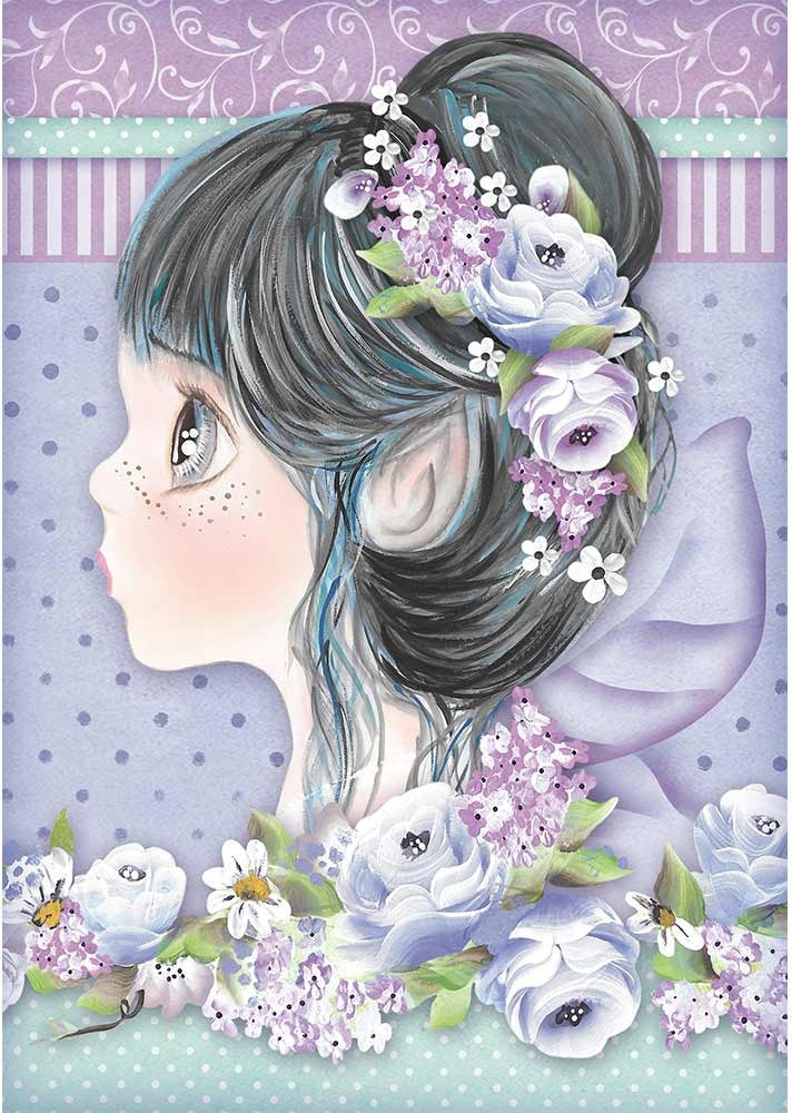 Stamperia Intl Stamperia Rice Paper Sheet A4 - Lilac Fairy