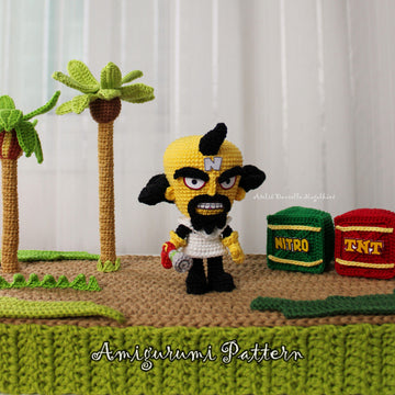 Doctor Neo Cortex – PDF Crochet Amigurumi Pattern (Chibi Evil Scientist Doll)
