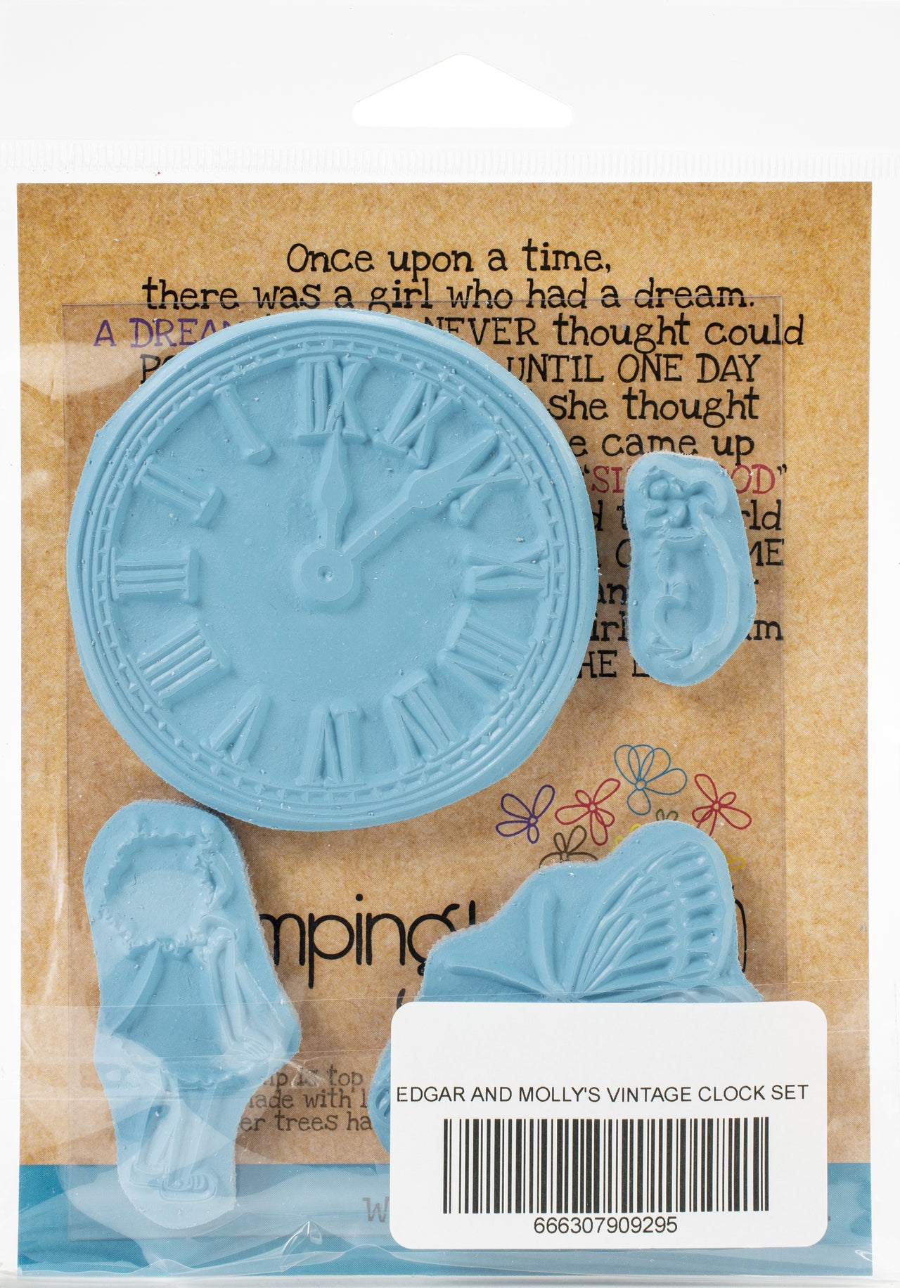 Stamping Bella Cling Stamps - Edgar And Molly's Vintage Clock Set