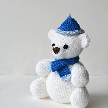 Polar Bear with Poofball Hat